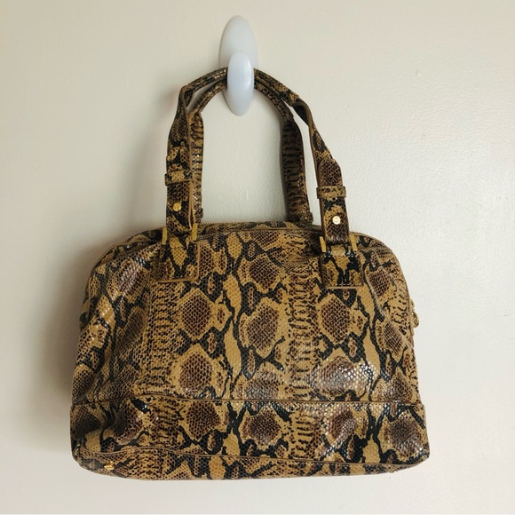 Tory Burch Python Snakeskin Satchel Shoulder Bag - Picture 3 of 10